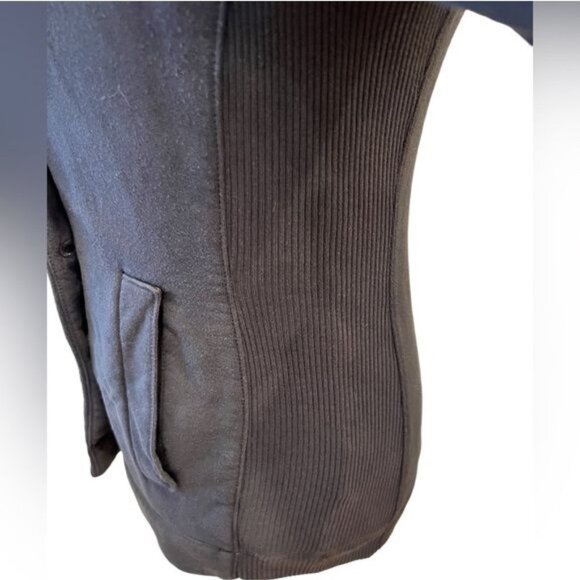 James Perse Blazer Jacket 100% Cotton Double Breasted Gray Size 1 Small - Picture 4 of 11